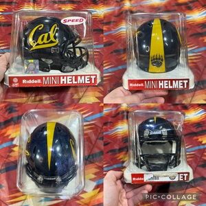 Riddell Speed Blue California Golden Bears NCAA Football Sports Mini Helmet